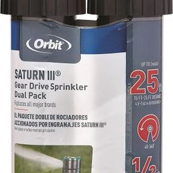 Orbit 55469 – Sprinkler Saturn III Medium Scope, pre-Installed with Nozzle, 5.50 x 11 x 17 cm, Black/Green