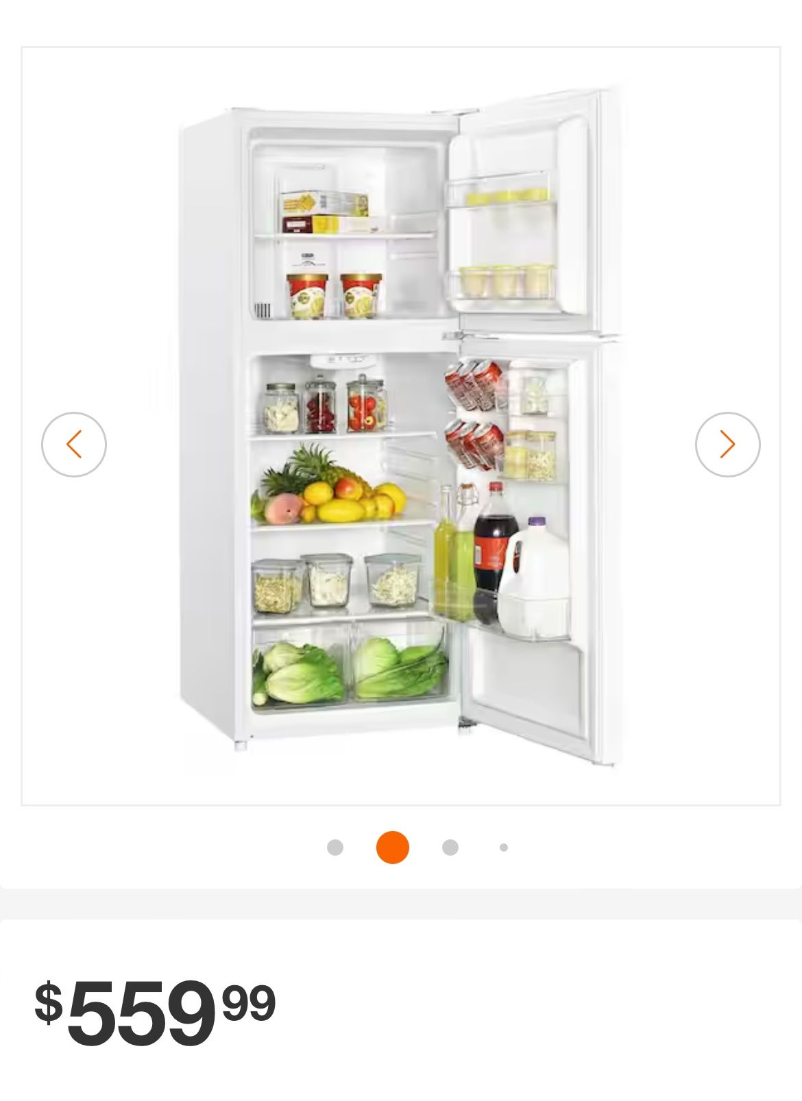 Brand New 10.1CuFt Freezer Refrigerator