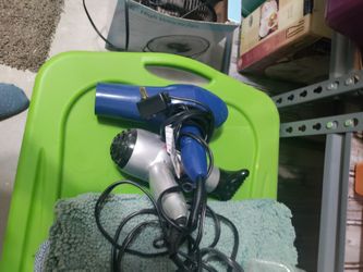 2 hair dryers