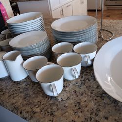 Vintage China Dishes 50 Piece Set