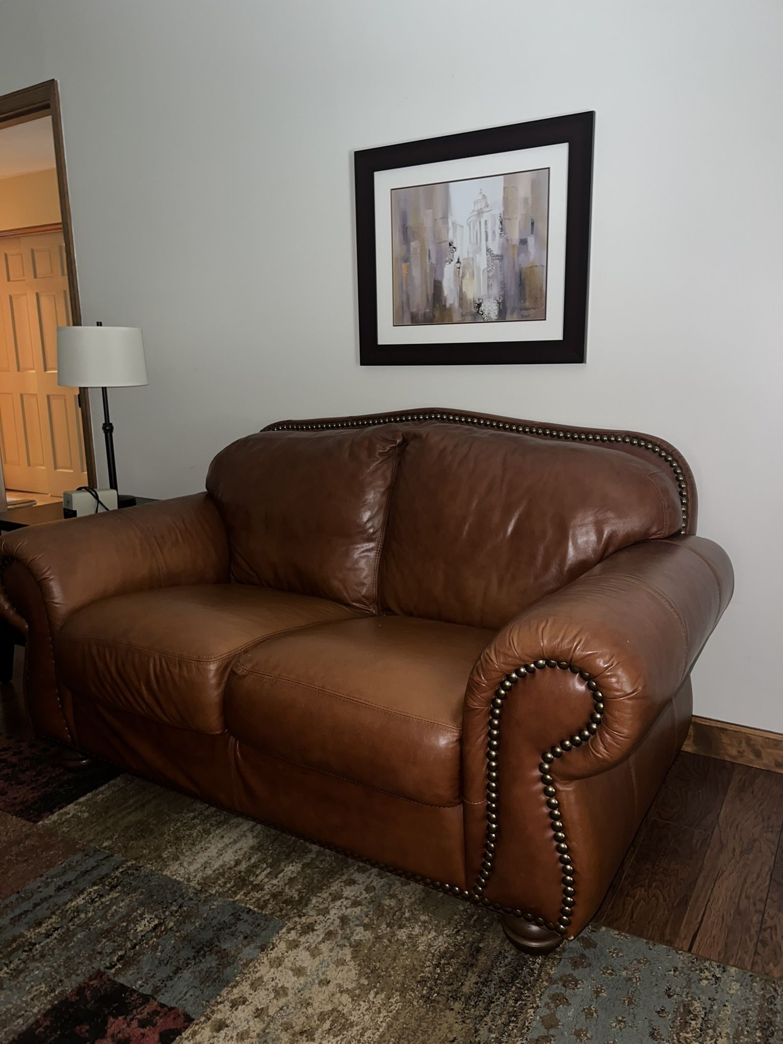 Leather Couch/love Seat