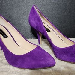 INC Womens Purple Suede Pumps 8.5m