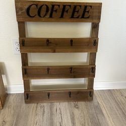 Wall Mount Coffee Rack