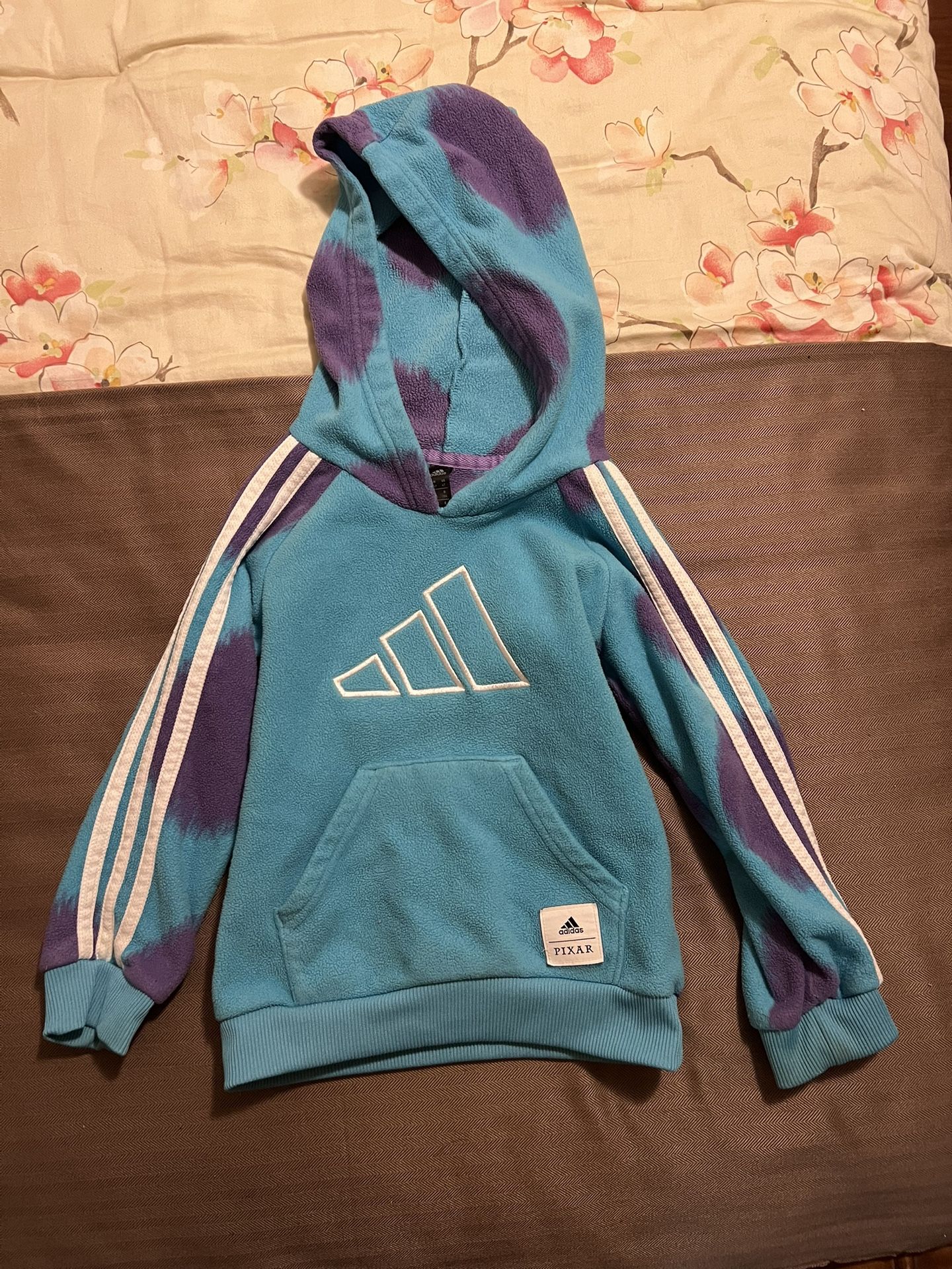 Adidas Sulley Pulse Aqua Disney Pixar Hoodie Childs Sz 4T