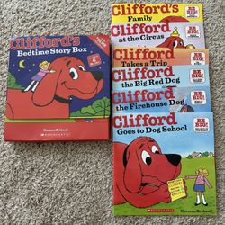 6 Clifford The Big Red Dog Bedtime Story Books Set 