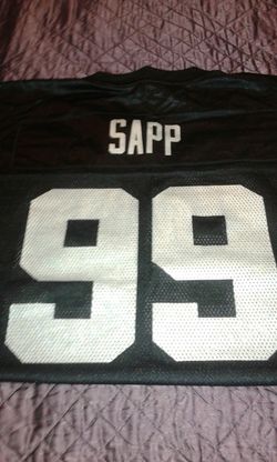 Warren Sapp Oakland Raiders football jersey XL