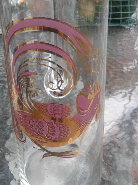 Mcm Rooster Cocktail Pitcher