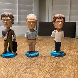 Dexter Bobble Heads (3) 