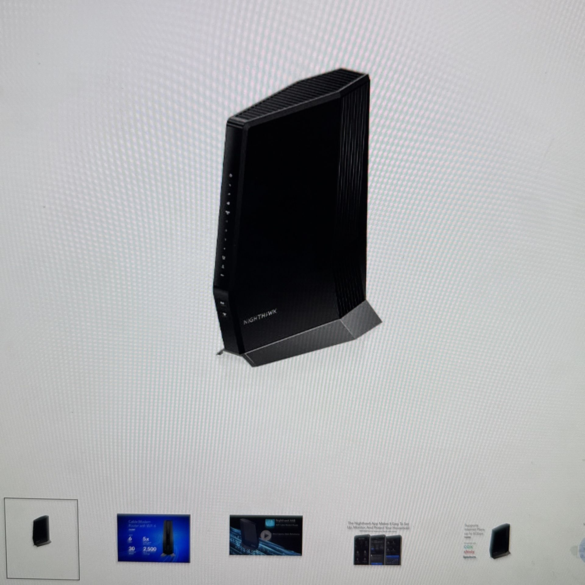 Nighthawk Cable Modem + Router AX6000 (CAX80)