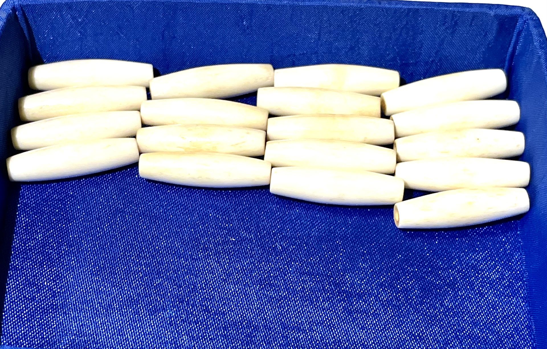 Lot Of 1” Bone Hair Pipe Beads