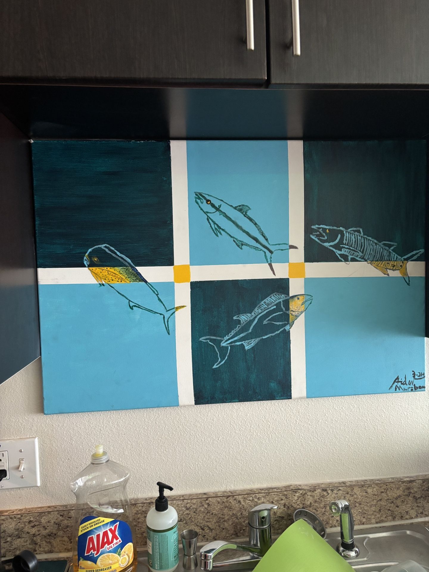 Canvas With Fish