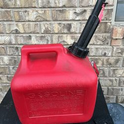 Midwest Can 2 Gal. Plastic Gasoline Fuel Can, Red 