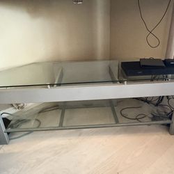 Dbl Glass TV/Coffee Table