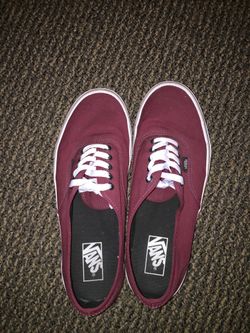 Maroon vans size 10.5