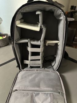 Customizable Photography Camera Backpack w/ External Charger