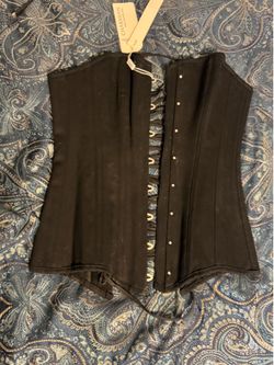 Black jean corset side small long