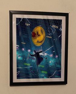 Watchmen Custom Art Piece Masked Heroes with black frame