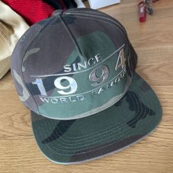 SUPREME SINCE 1994 WORLD FAMOUS CAMO SNAPBACK