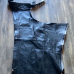 Leather, chaps size large