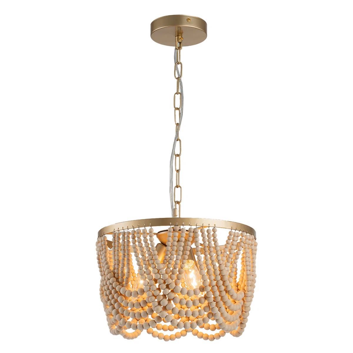 3-Light Dimmable Chandelier