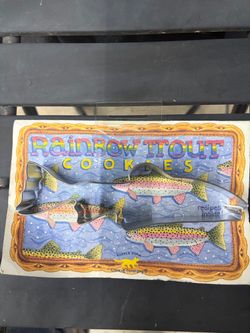 Vintage 1994 Rainbow Trout Cookie Cutter Card & Recipe Set