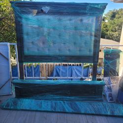 Queen Size Bedroom Set W/ Mattress &frame