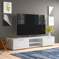 White TV Stand (Avail 8/1)