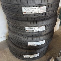 265/70R16 HANKOOK NEW TIRES INSTALLED AND BALANCE // 4 LLANTAS NUEVAS INSTALADAS Y BALANCEADAS