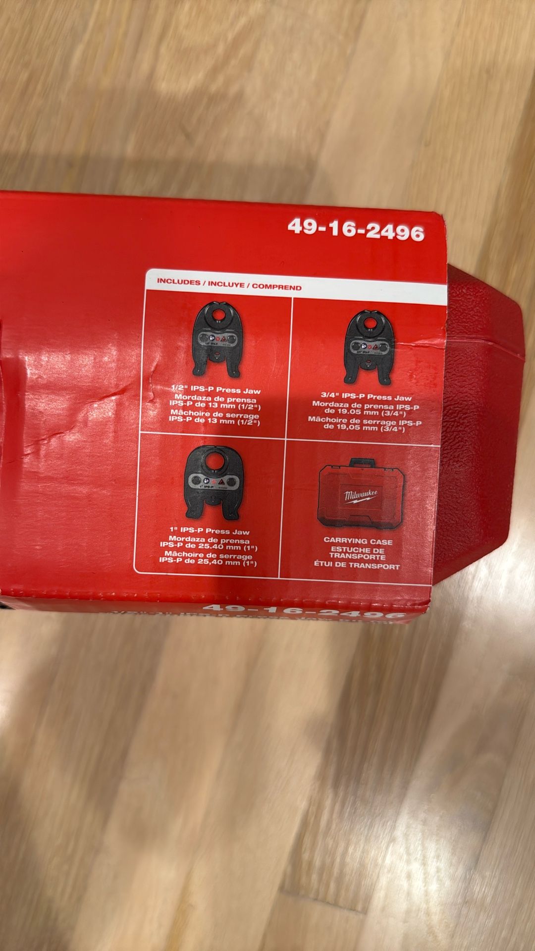 Milwaukee M12 1/2”-1” IPS-P Press Jaw Kit 49-16-2496