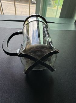 Bodum French Press Coffee Maker #157 Steel / Black 4 Cup 32 oz Made in Portugal Like New!
