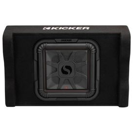Kicker 53PL7TDF12 PL7TDF Series Powered Down-Firing 12" L7T Thin Loaded Subwoofer Enclosure with Built-In 600W Amplifier