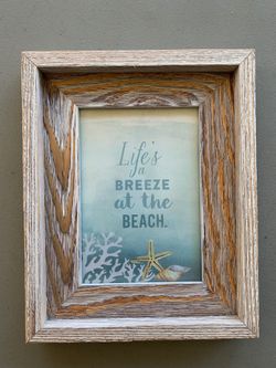 Wooden Beach Picture Frame