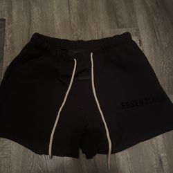Jet Black Essential Sweatshorts