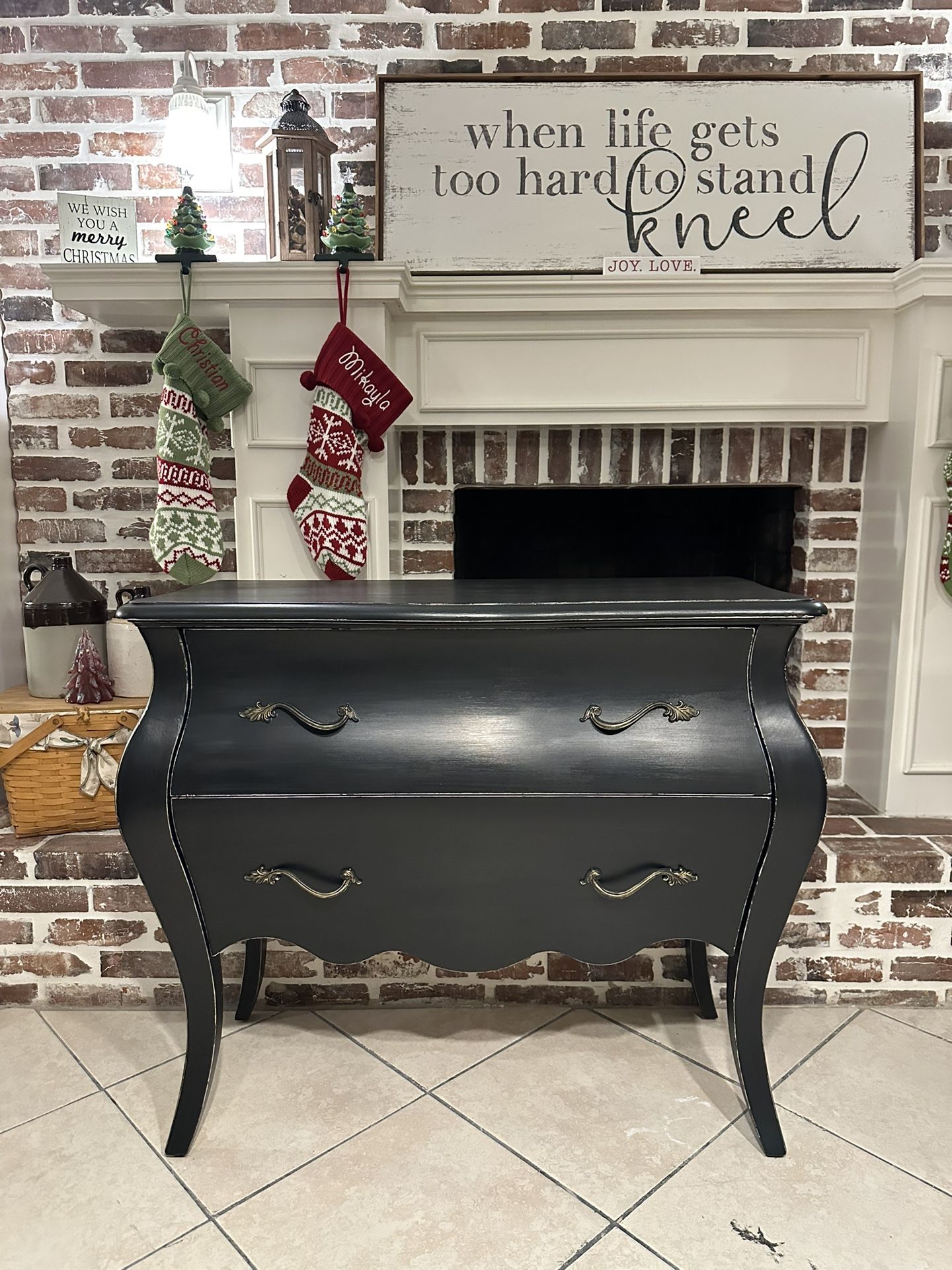 Stunning Refinished Hooker Furniture  Bombay Chest of Drawers / Entryway / XL Nightstand / Accent Piece / Console