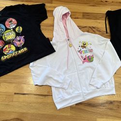 SPONGE BOB SQUAREPANTS NEW WITHOUT TAGS HOODIE AND SWEATPANTS AND LIKE NEW TSHIRT SZ 2XL $10 Each