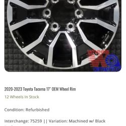 Tacoma Rims 17 In 