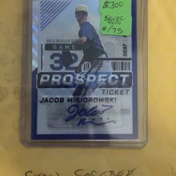 2024 Panini Prospect Edition Jacob Misiorowski Purple Scope Auto /49 Brewers