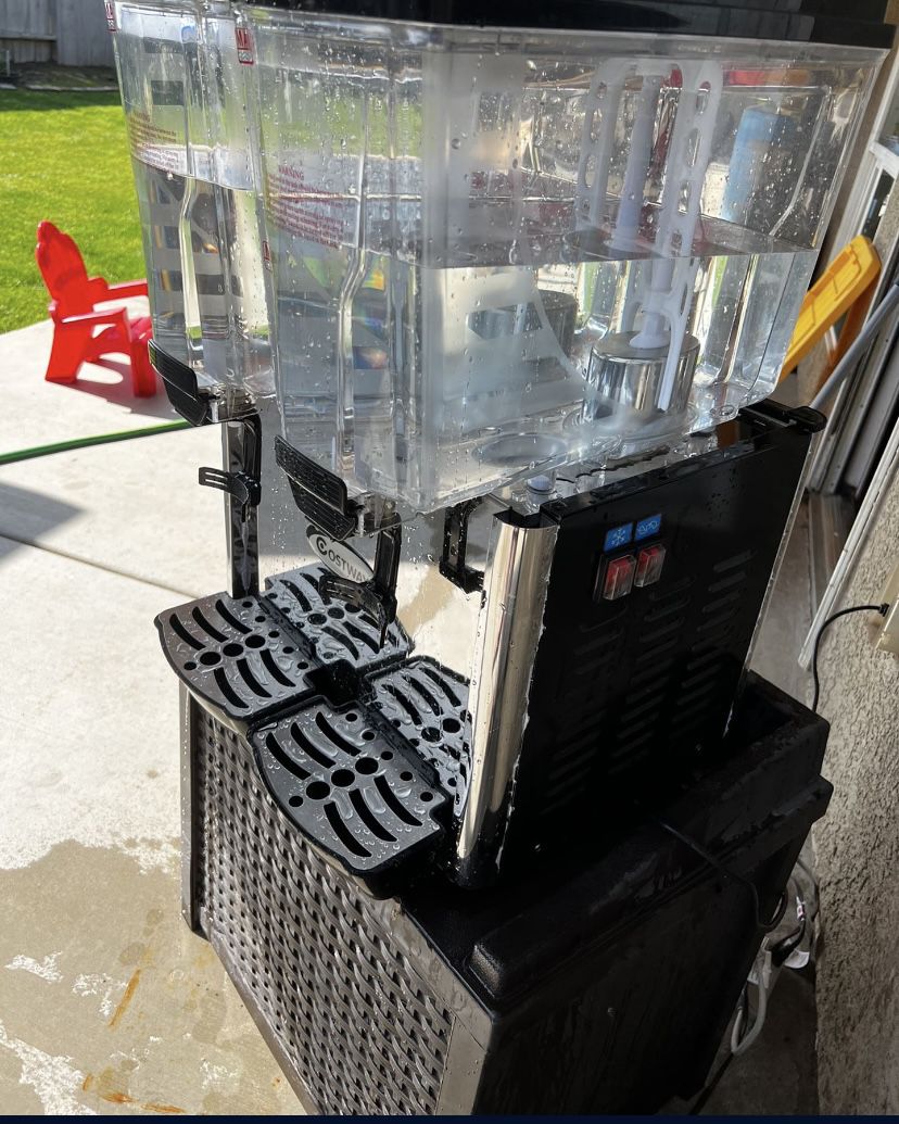 TECSPACE 110V Commercial Beverage Dispenser Cold and Hot 3 Tanks 30L 9 –  Tecspace