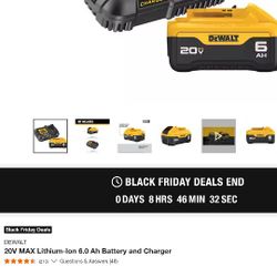 New 20 V Battery And Charger $70