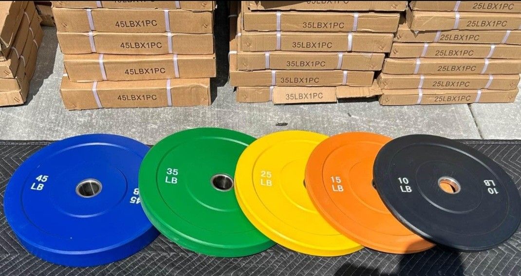 260 lb Olympic Bumper Set, New in Box