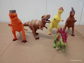 The 8 dinos of animatronic of plástic duty