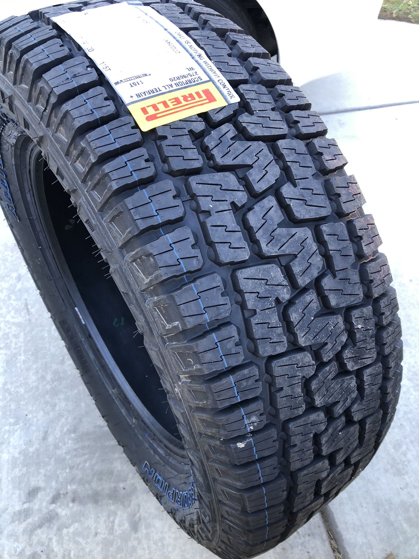 2 Pirelli Scorpion All Terrain Plus radial Tire-275/60R20 115T