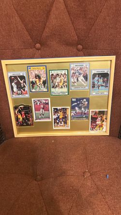 Framed Sports Card Collection Michael Jordan Joe Montana