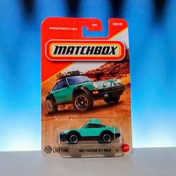 Matchbox 2025 1985 Porsche 911 Rally Teal Mainline 120/125