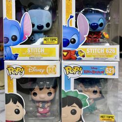 Disney Lilo & Stitch Funko Pops Hot Topic Exclusives