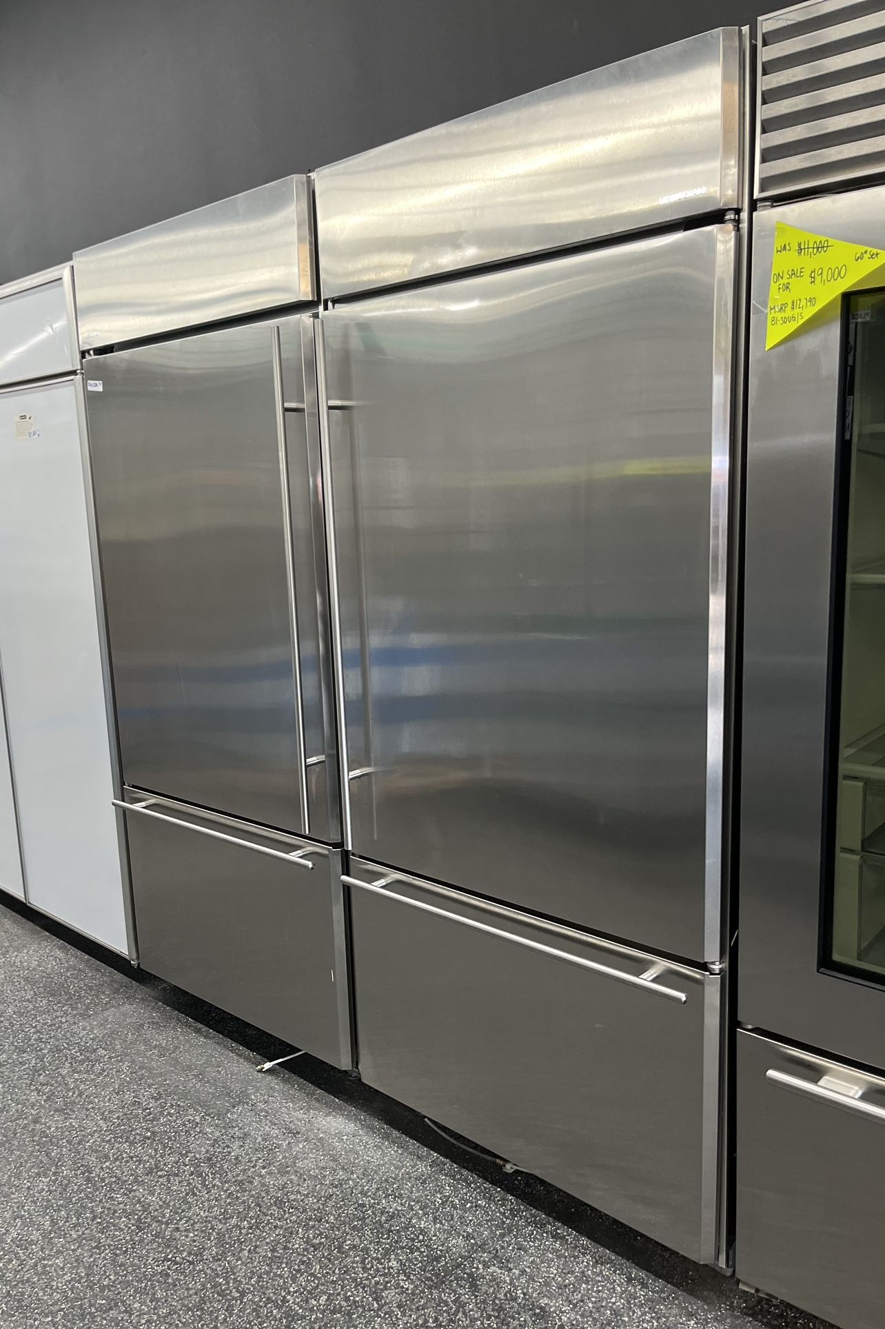 Monogram Bottom Freezer Built In Refrigerator Set 72” 