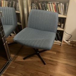 Blue Swivel Desk Chair