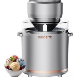1.1 Quart Ice Cream Maker – Electric Ice Cream Machine for Gelato, Milkshakes & Sorbet,Perfect for 2-3 Servings, Easy to Use & Clean,Silver