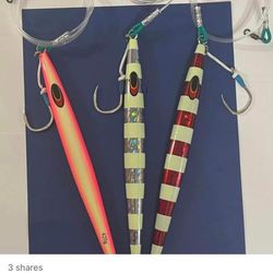 Handcrafted Nomad “Knife Jigs” with Leader
