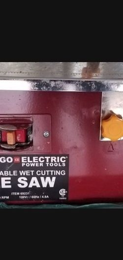 Tile Saw Chicago Electric 